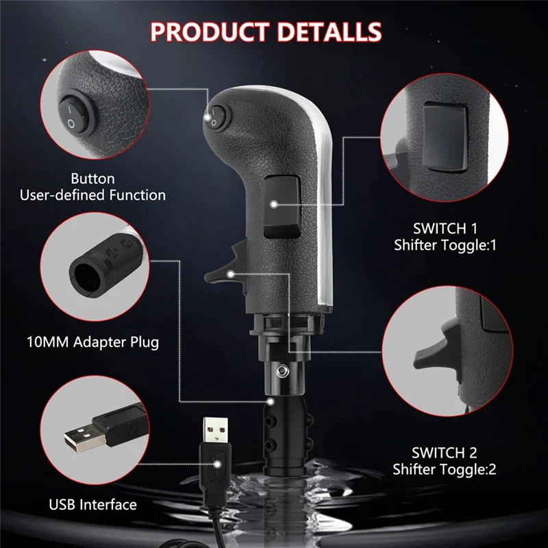 Y22A-Truck Simulator Shifter, Schaltknauf für ETS2 Spiele für Logitech G29 G27 G25 G923