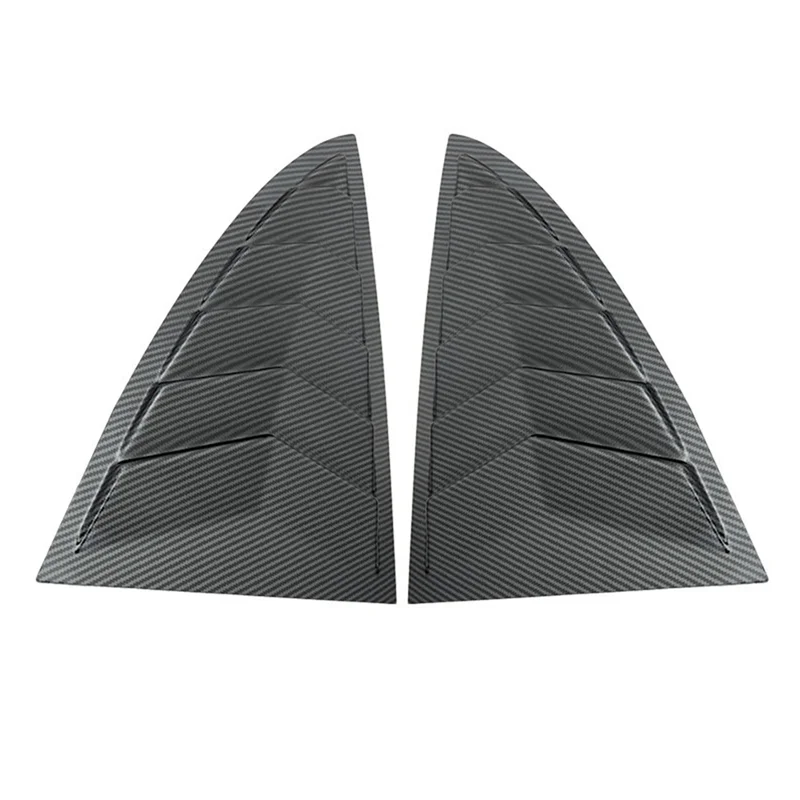 

QB-Car Rear Triangle Window Shutters Sunshade Decoration Accessories For Tesla Model 3 Highland 2024 Automotive Supplies ABS 2 P