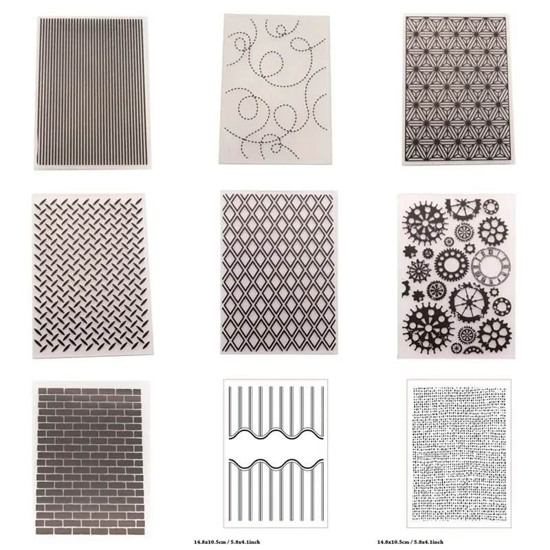 Carpeta de Repujado con Texturas 3D, Carpeta de Repujado con Fondo de Puntos Texturizados para Hacer Tarjetas, Manualidades, Suministros de Arte