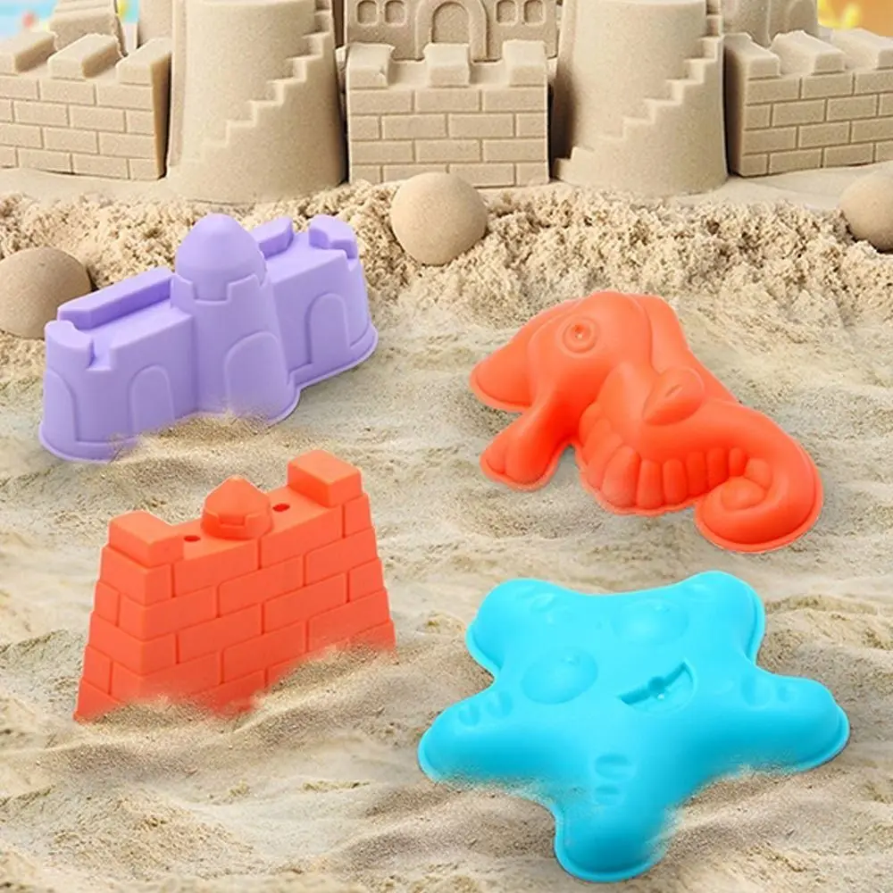 Summer Sand Shovel Beach Sand Set Bright Colorful Beach Bucket Sand Water Play Kit Plastic Outdoor Sandbox Play Kit Toddlers