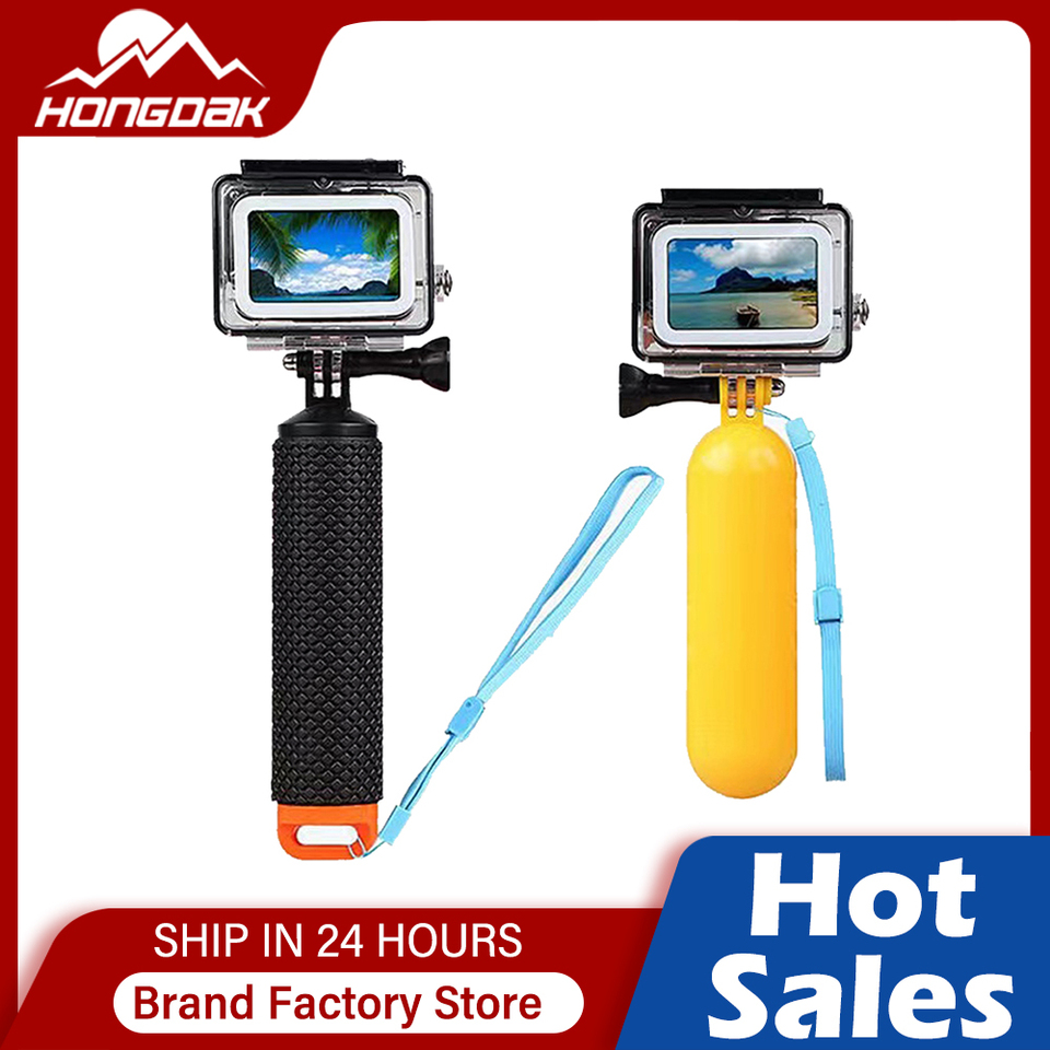  HONGDAK Water Floating Hand Grip Handle Mount Float Action Camera Accessories  for Go Pro Gopro Hero 11 10 9 8 7 Yi 4K Insta360 