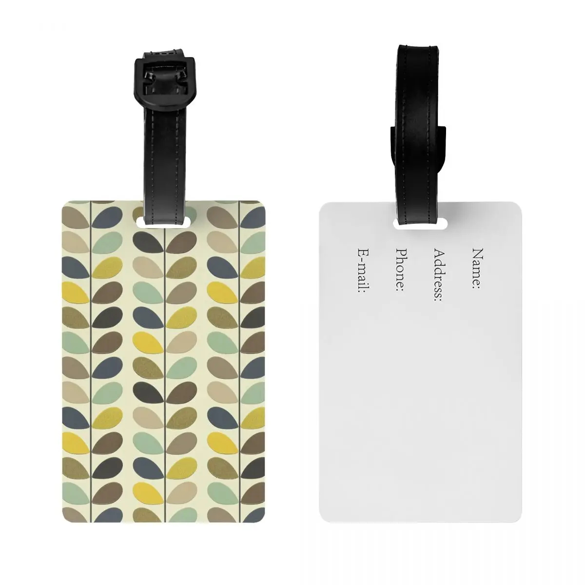 Orla Kiely Multi Stem Bagagem Tags, Mala de Viagem, Meados Século escandinavo Flor Tampa Privacidade, Nome ID Card