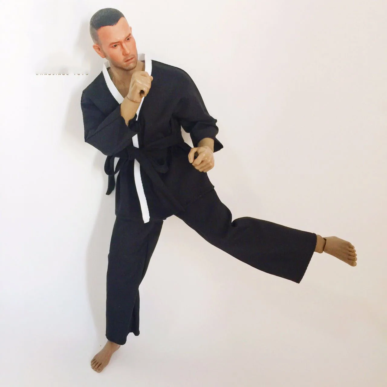 1/6 Scale male Judo Gi White Uniform Kung Fu Suit  Pants For 12 inch Male Action Figure Dragon