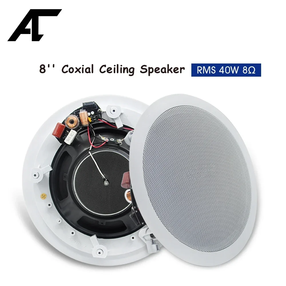 

8 inch speaker Wall Loudspeaker Built-in Speakers Ceiling 8ohm Professional Surround Sound Audio System for Home Theater Music