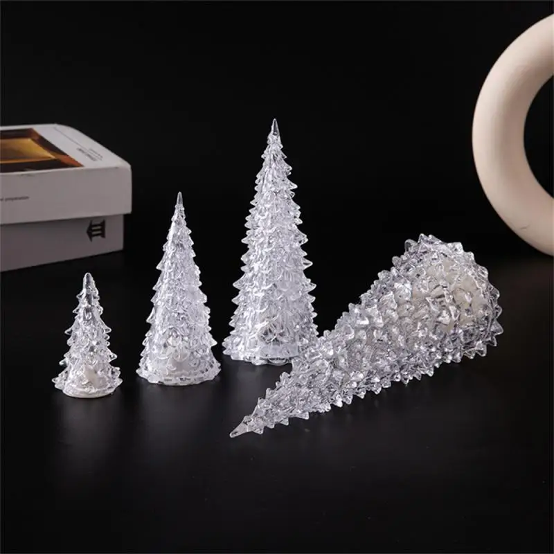 Christmas Tree Colorful Changing LED Desk Table Lamp Light With Seven Colors Romatic(Size:12cm X 5.5cm)