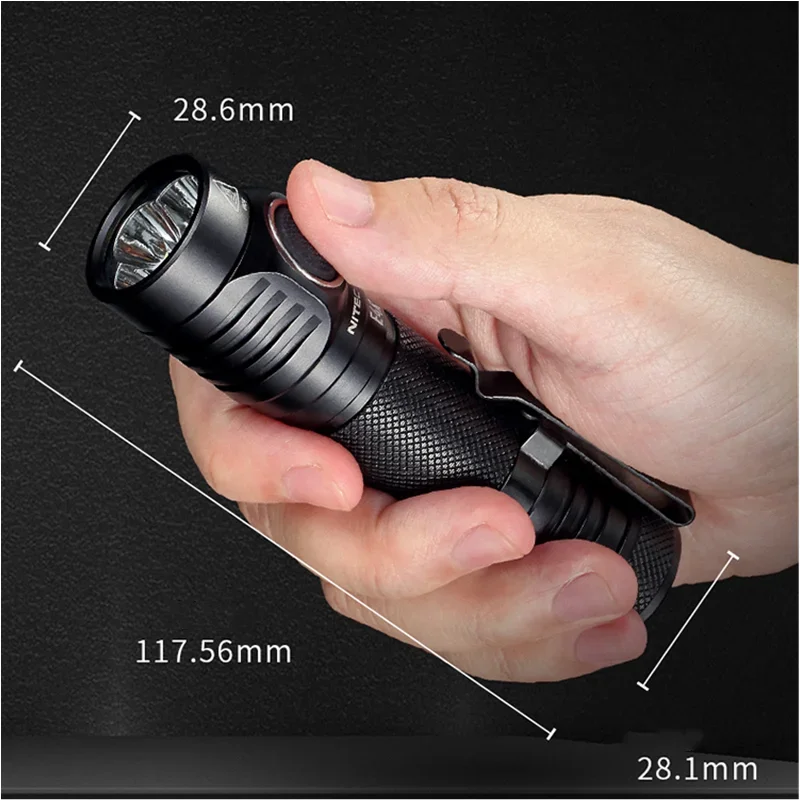 NITECORE E4K Troch Light Rechargeable 4400 Lumens With NL2150HPR  21700 5000mAh Battery Self-defense LED EDC Flashlight