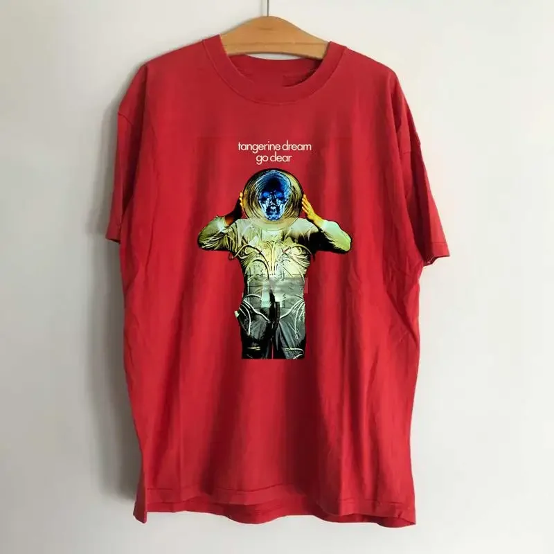 TANGERINE DREAM Force Majeure 1979 Go Clear All Size Red T Shirt AL756