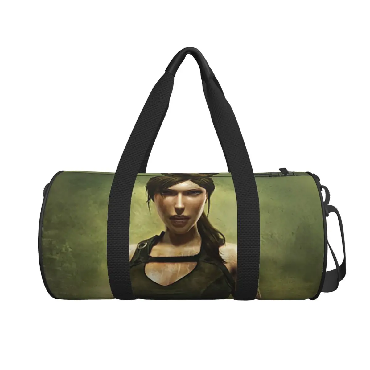 

Tomb Raider Lara Croft Games Angelina Jolie Gaming Rise Reboot Croft Manor Large Duffle Gym Bag Duffle Travel Bags Handbags