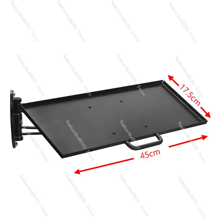 Wall Mounted Telescopic Adjustable Aluminum Bracket for Wireless Mouse and Rotating Keyboard Holder