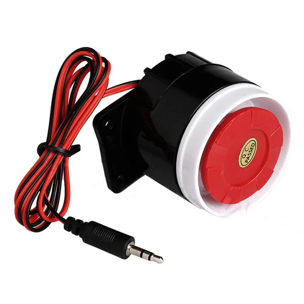 New Super Loud  Siren Durable Wired Mini Horn Siren For Home Security 120dB Sound Alarm System Compact DC 12V Indoor