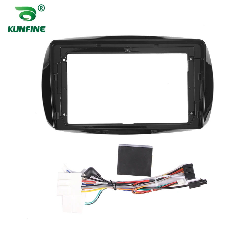 Car GPS Navigation Stereo For Benz Smart 2016 Radio Fascias Panel Frame Fit 2Din 9 inch In Dash headunit screen