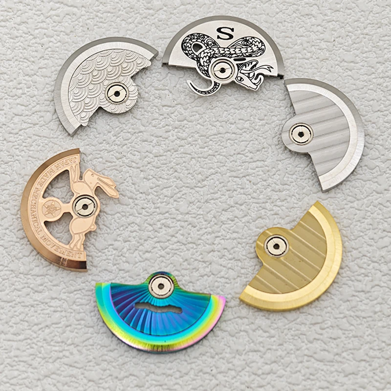 Modello di piccione Oscillante personalizzato NH35 Movimenti dell'orologio Rotori del peso Adatto ai movimenti NH34 NH35 NH36 Sostituisci le parti compatibili