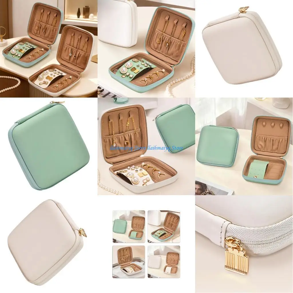 

573B Stylish Jewelry Box with Organization Square Delicate Jewelry Organizers Perfect for Long Term Preservation