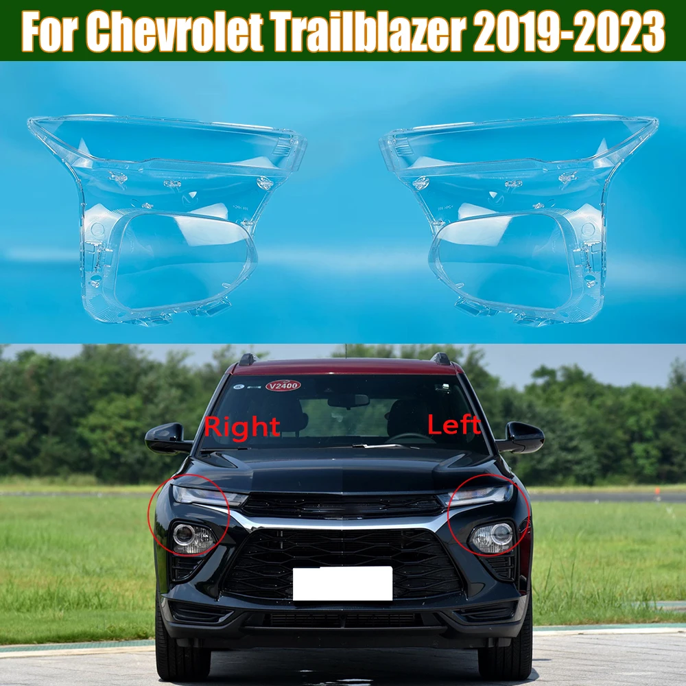 Front Headlight Lens For Chevrolet Trailblazer 2019 2020 2021 2022 2023 Transparent Headlamp Cover Plexiglass Lampshade