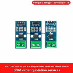 ACS712 ACS724 5A 20A 30A DC5V Range Current Sense Board Hall Current Sensor Module 05B