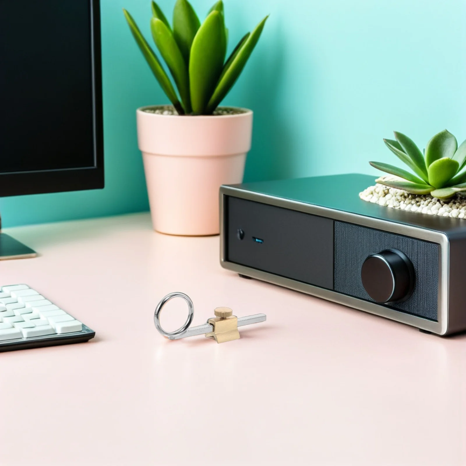 البوق صمام الشريحة البنصر حامل المسمار المعادن آلة موسيقية ملحق تعزيز قبضة الاستقرار الراحة يصلح لمعظم