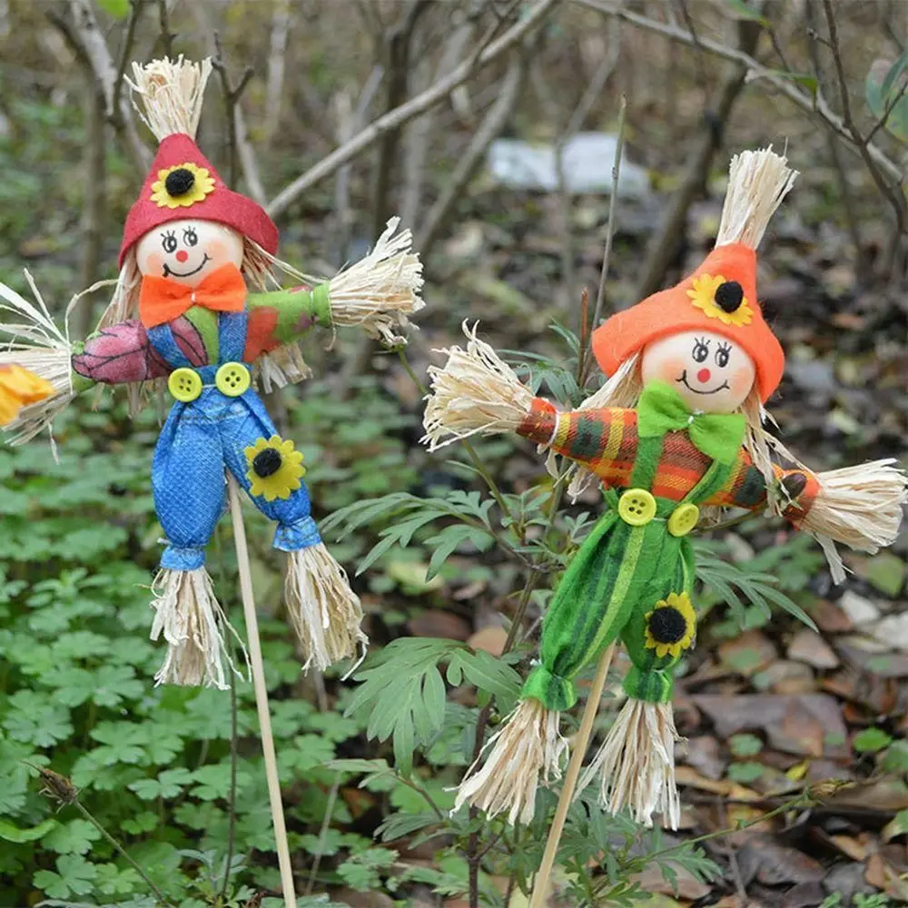 Standing Garden For Party Home Scare Crow Harvest Fall Autumn Halloween Decoration Thanksgiving Day Home Ornament Scarecrow