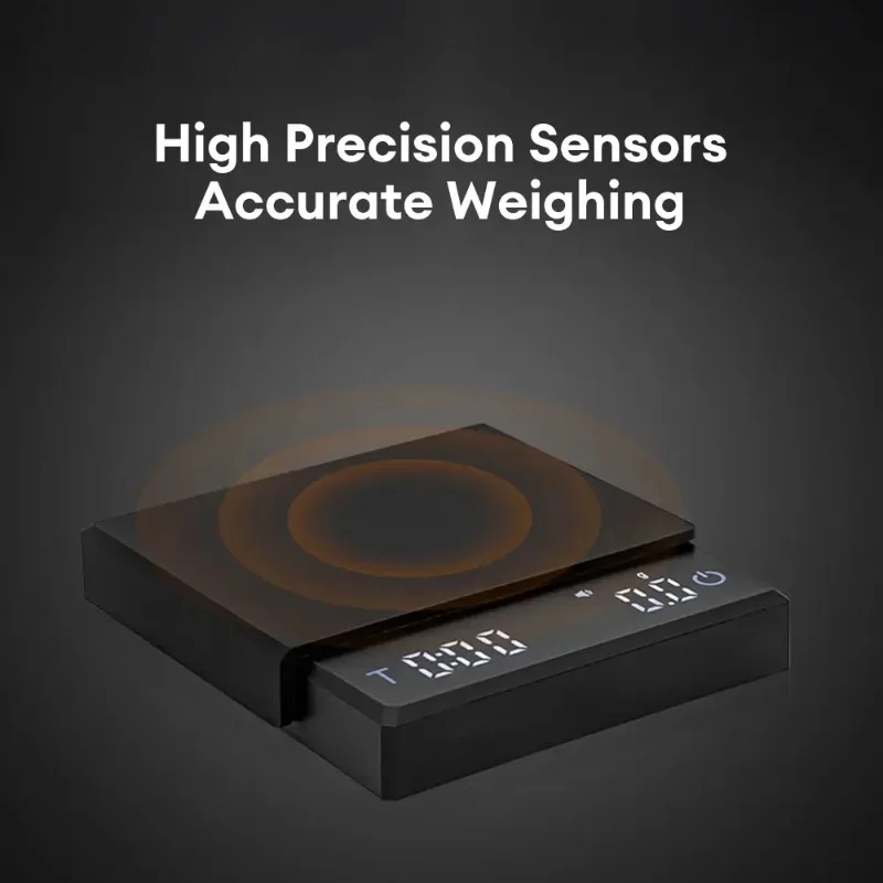 Xiaomi Youpin Kitchen Coffee Scale with Timer Rechargeable Digital Scale 0.1g High Precision 3 Modes Drip Espresso Scale Barista