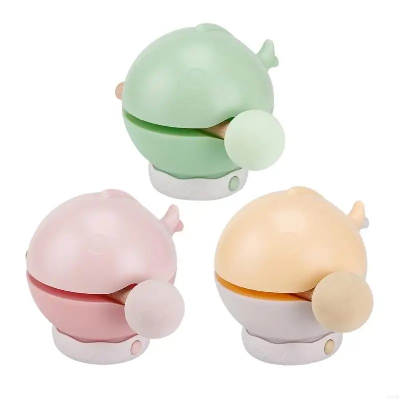 

G6DD Wooden Fish Night Lamp for Kids with Soft Ambients Lighting Rechargeable