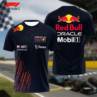 Summer Hot Selling Men's F1 Racing Team Uniform T-shirt, Daily F1 Fan Commemorative Sports Comfortable Top