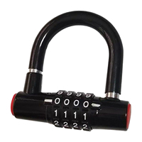 Anti-Theft U-shaped Bike Combination Lock 4 Digit Bicycle U Lock MTBs Bike Password Cycling Security Lock For Bike Accessories