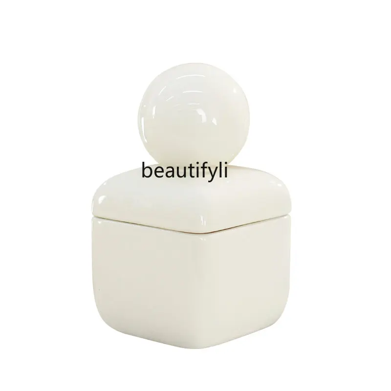 

yj Creative New Ceramic High-End Exquisite Decorative Storage Box Advanced Jewelry Box Ornaments