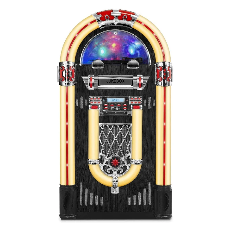 Music Box Jukebox Vinyl Records FM Radio