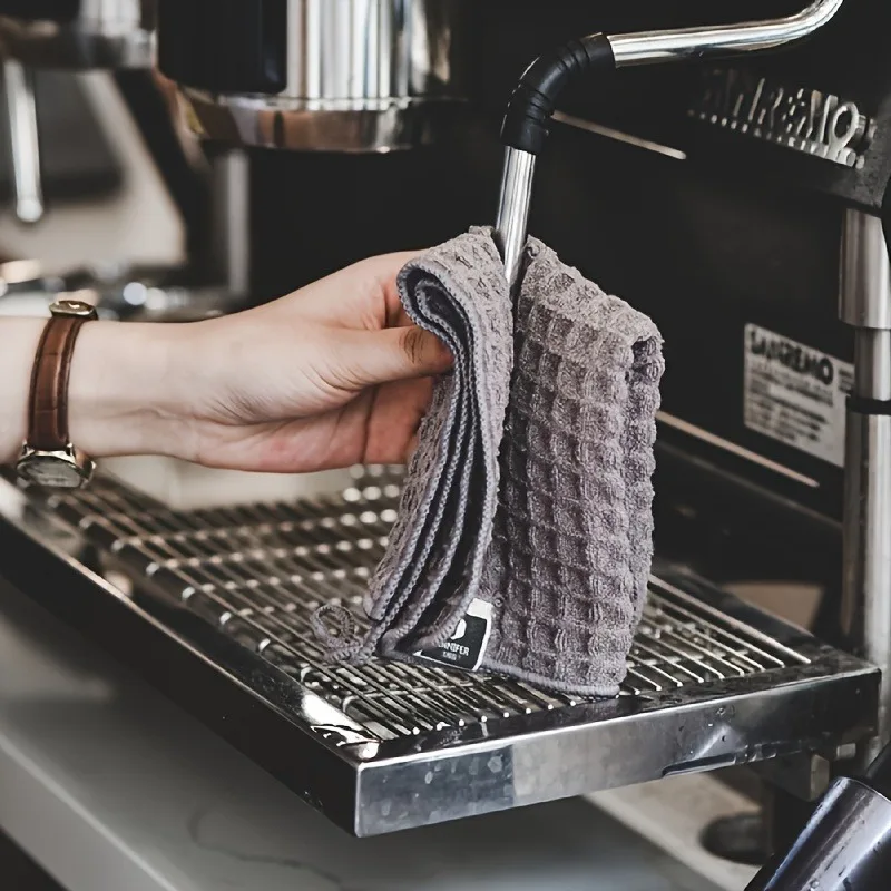 4pcs Barista Towels,Suitable for Coffee Machines and Tea Shops - Highly Absorbent,Non- Polyester Cleaning Cloths, Cleaning cloth
