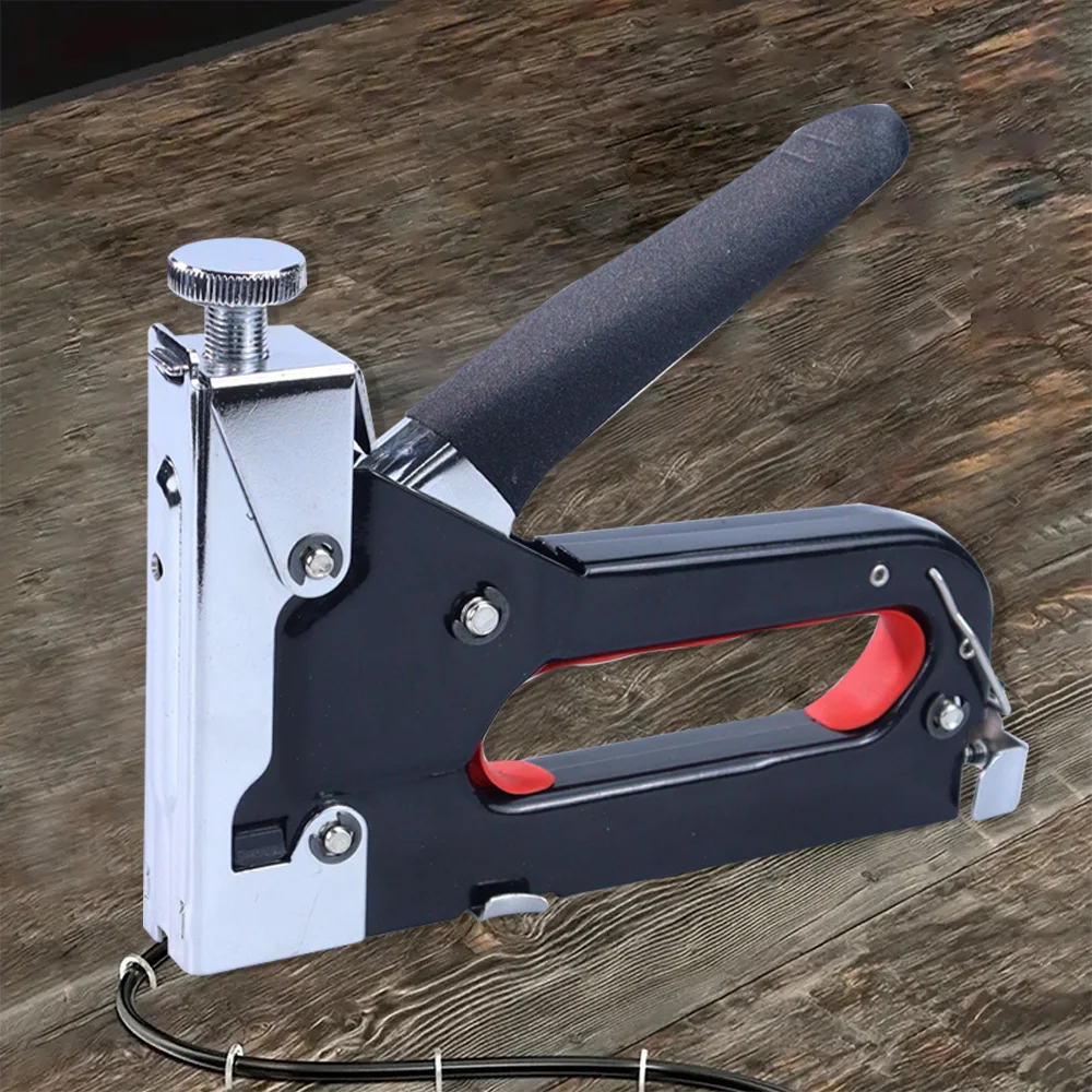 Multi-functional 4-in-1 Nail Stapler 4000 / 800Pcs Staples Tools Kit Stapler for Wood Fabric Stapler Home Repair DIY Tool Kit