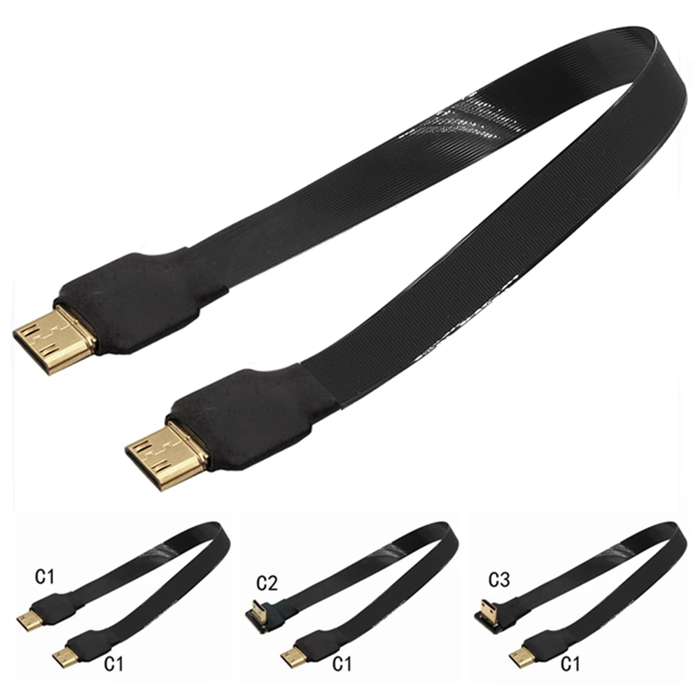 5CM-10CM Camera Aerial Camera Cable for FPV Special Mini HDMI High Definition HDMI Elbow Camera Soft Video Cable