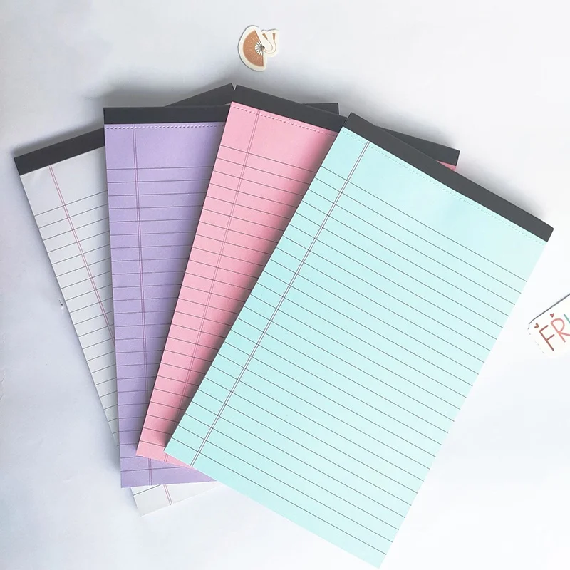 Tearable Legal Pad Office Supplies Ink-proof Tear-off Pages Writing Sheet Paper Notepad Simple Lined Paper Scribbling Book