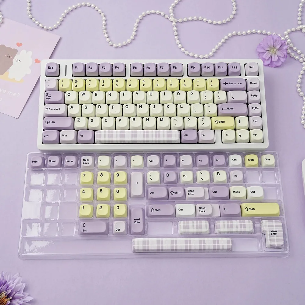 

Moa PBT Keycaps 7U Alice Layout Space Keys for Mechanical Keyboards with Russian Korean ISO Spanish German French ABNT2