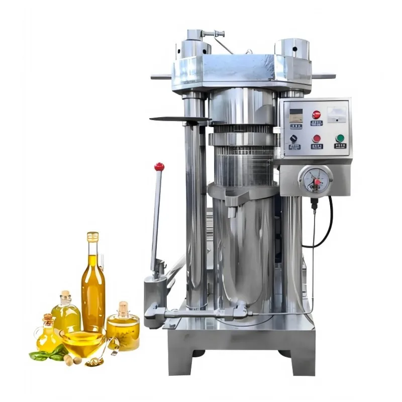 Prensas hidráulicas comerciales para aceite de oliva, aguacate, sésamo, manteca de cacao y extractores en frío.