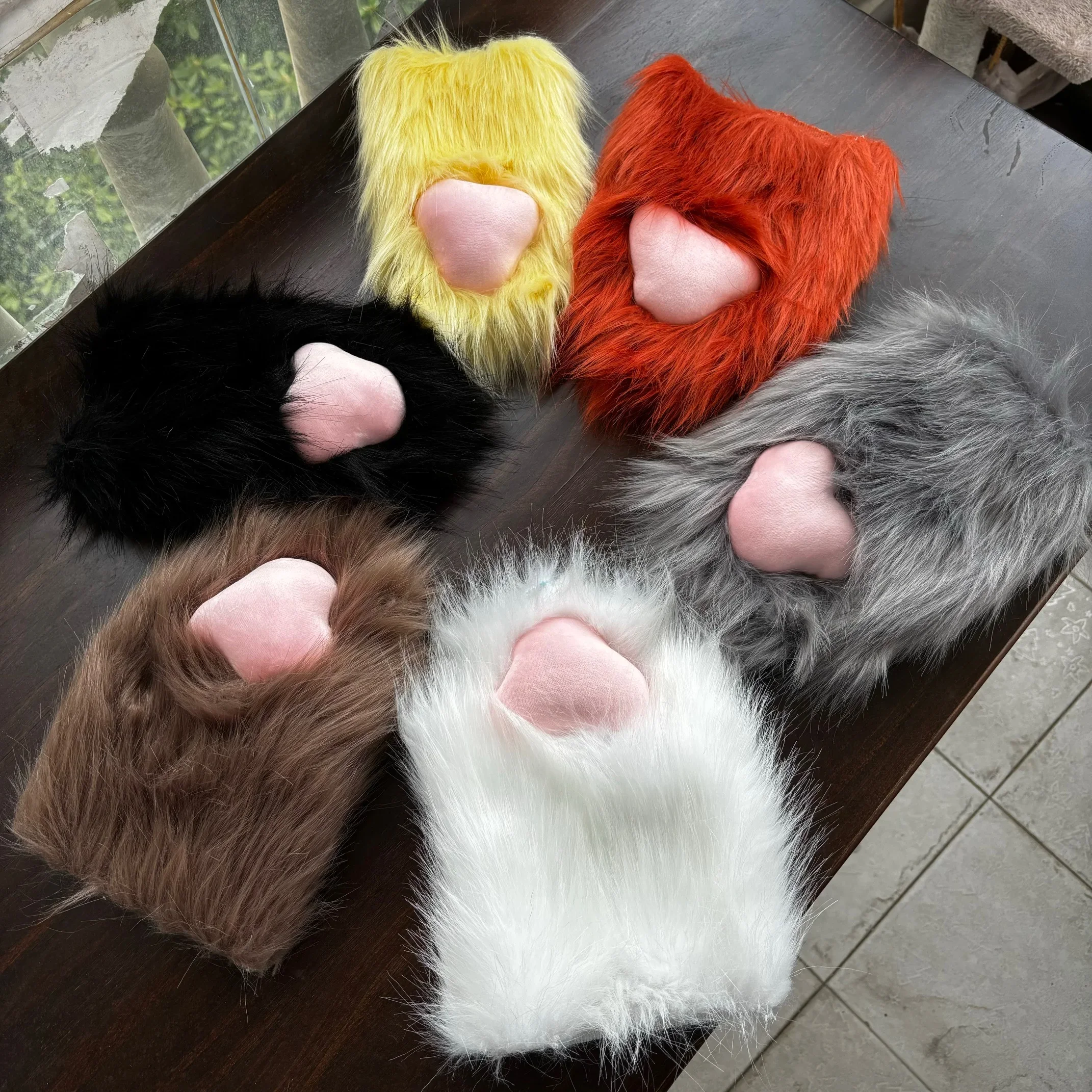 Fursuits Paw Kigurumi Cat Paw Cosplay Kig Costume Claw Furry Gloves Dog Animal Cosplay Accessories Halloween Gloves Bleep Sound