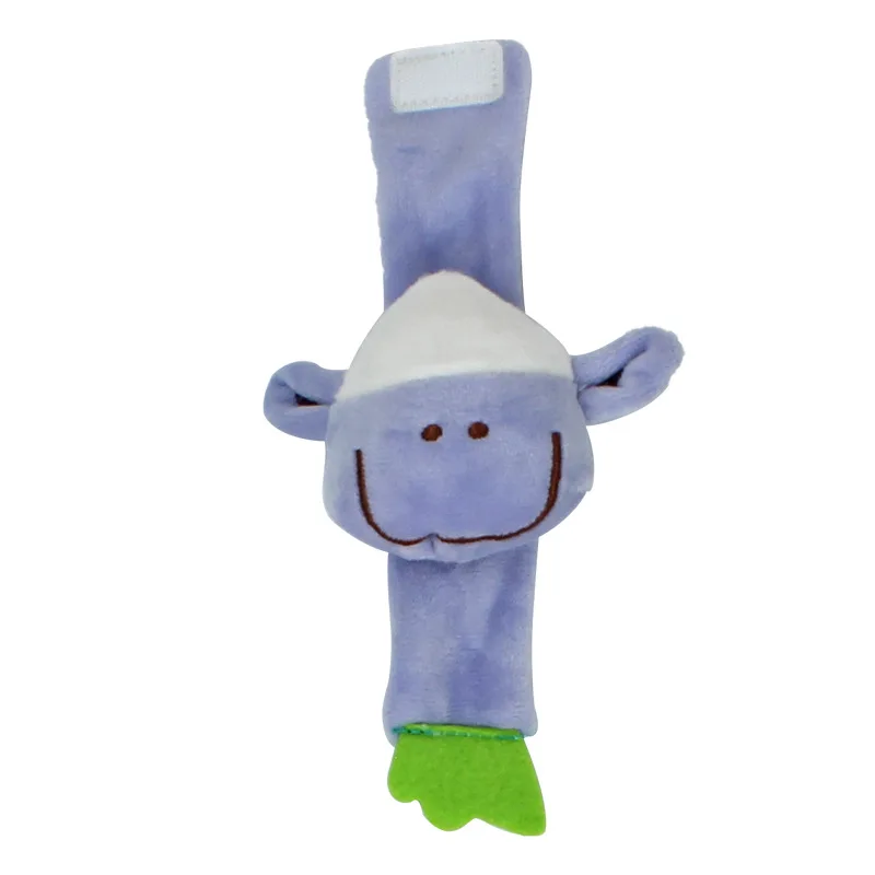 Baby Toy Wrist Animal Shaped Hand Cranked Bell Strap