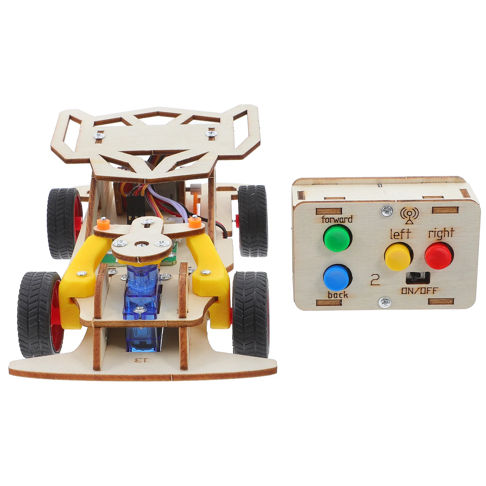 

Remote Control Stem Car Kit DIY Educational 3D Wooden Puzzle Assembly Science Experiment Kids Family Classroom Learning