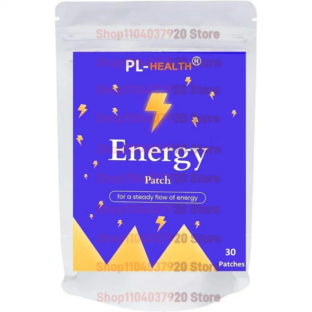 30 Patches Energy Transdermal Patches Supports Energy with B5 and B3 All Natural Vitamins & Mineral Patch