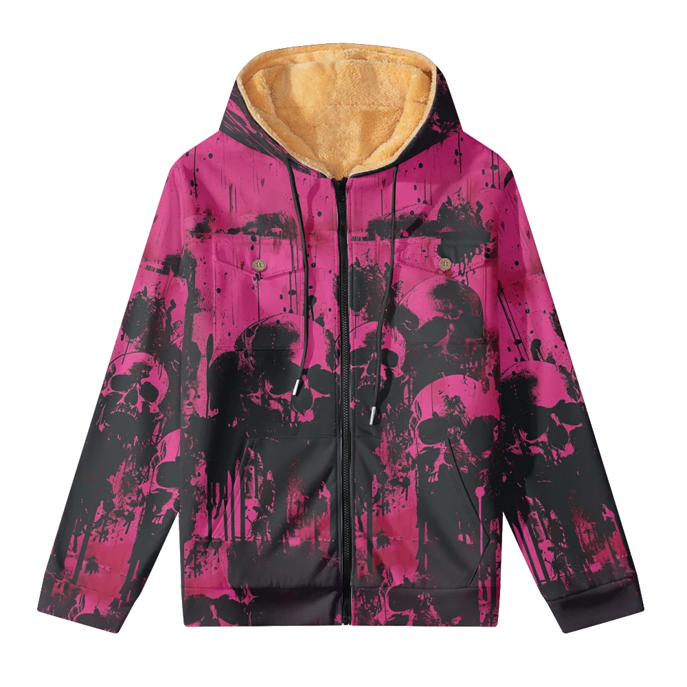 Winter short cotton jackets for men and women with trendy and fashionable printed designs