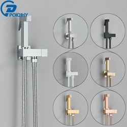 Chrome Handheld Toilet Bidet Faucet Stainless Steel Bidet Shower Hygienic Shower Wall Shower Woman Cleaner Cold Water Only