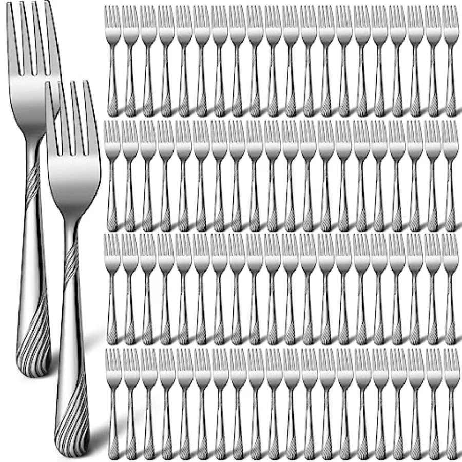 

Набор столовых вилок из нержавеющей стали, 6,9 дюйма, оптом, прочные, для дома, ресторана, кухни, посудомоечные