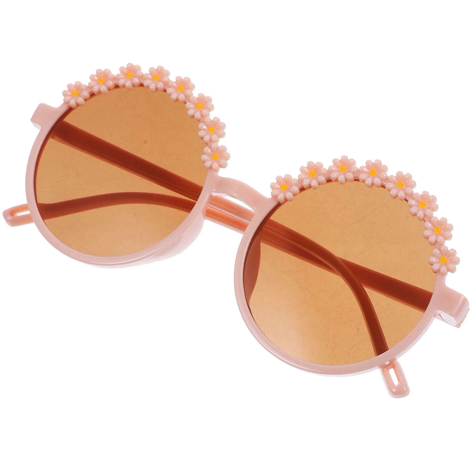 

1 Pair Retro Sunglasses For Flower Shape Frame Lightweight Party Beach Travel Eyewear Decorative Sun Protection Glasses