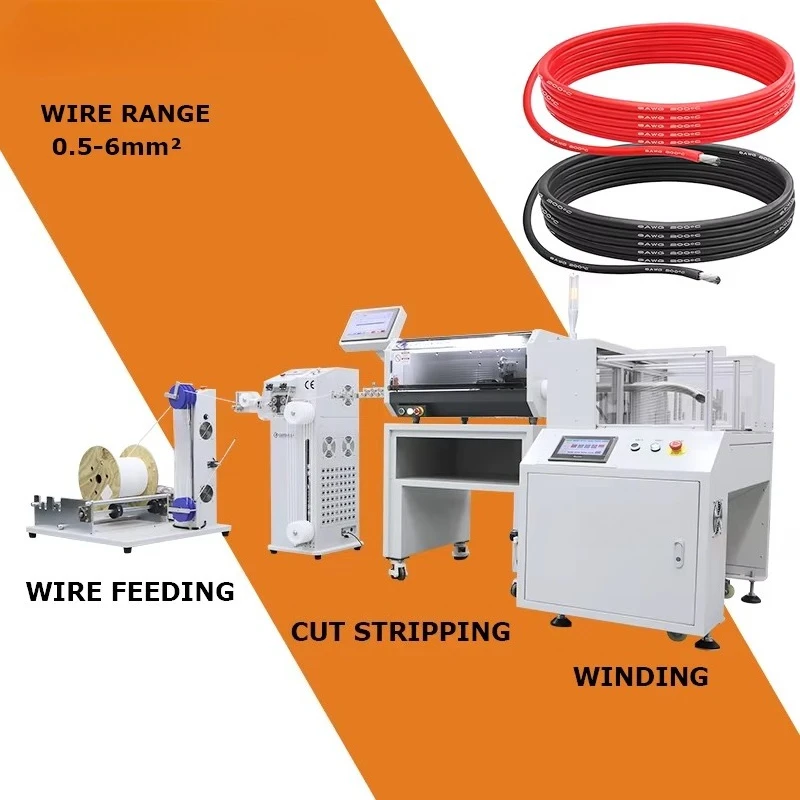Factory direct sale  Full Automatic Wire Cutting Stripping and Winding Machine | Computer-Controlled Cable Processing Equipment
