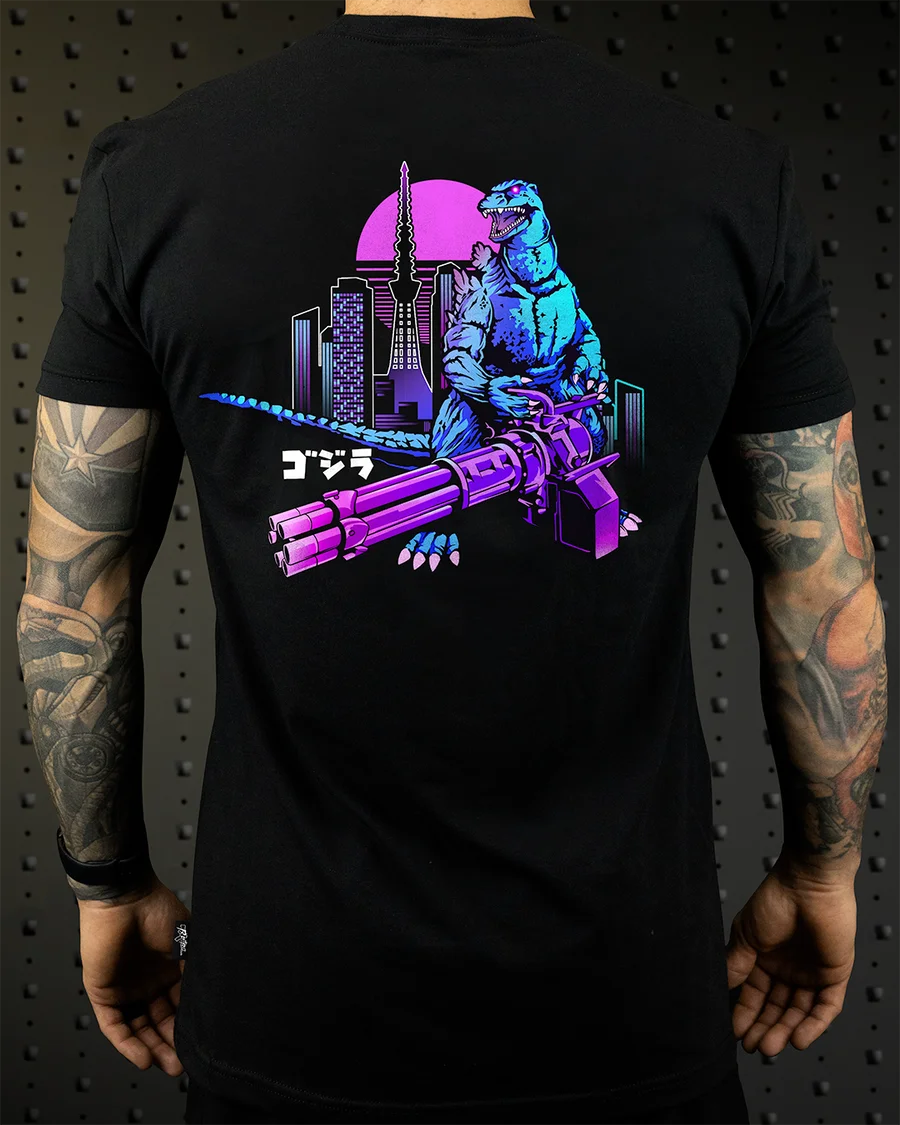 2026 Retro Rifle - Men's T-Shirt - The Kaiju Graphic Printing High-end Luxury Unisex Style Both of Men and Women