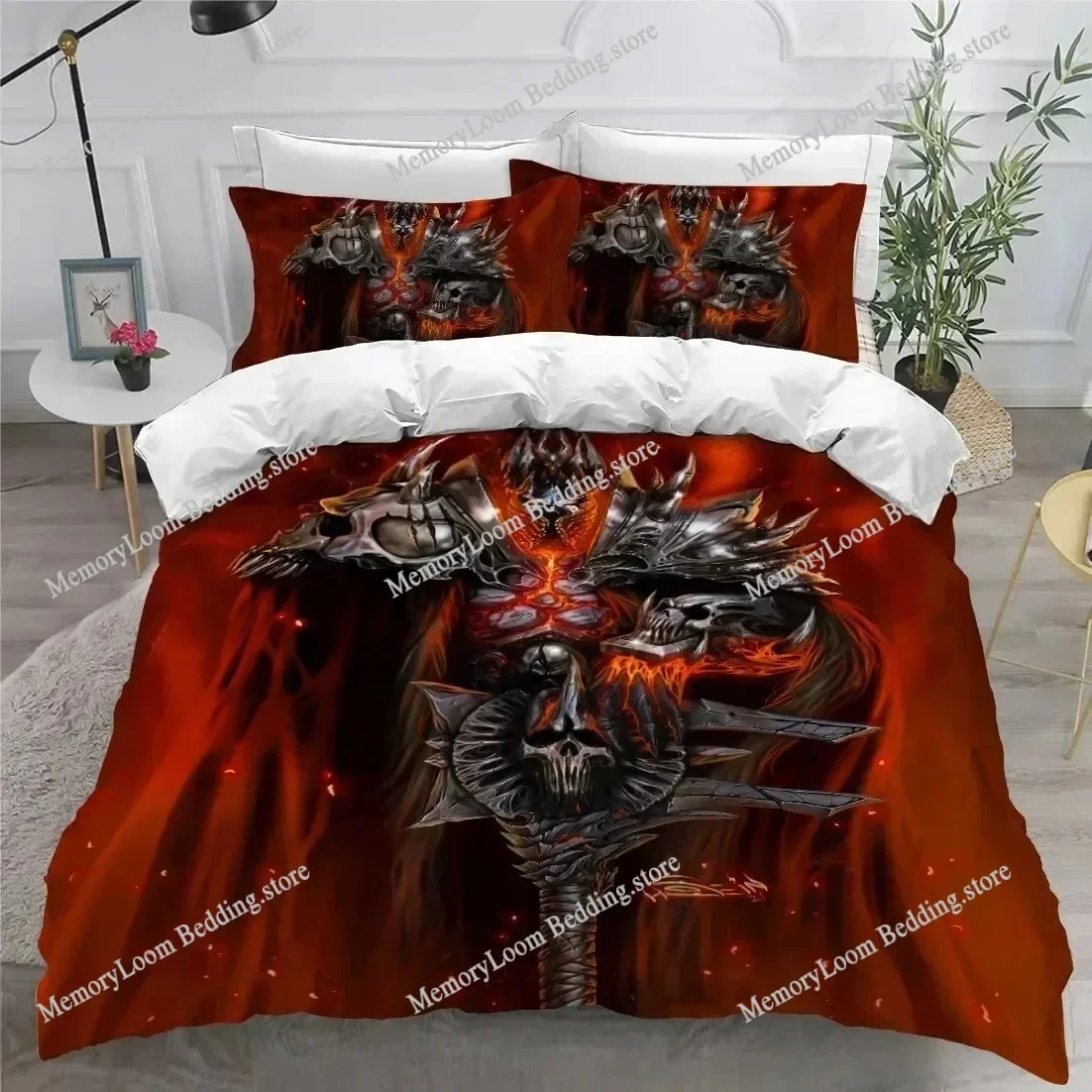 3D Print Premium Holy Knights Bedding Set Duvet Cover Quilt Cover Pillowcase Soft Comforter King/Queen Size Boys Adult Bed Set