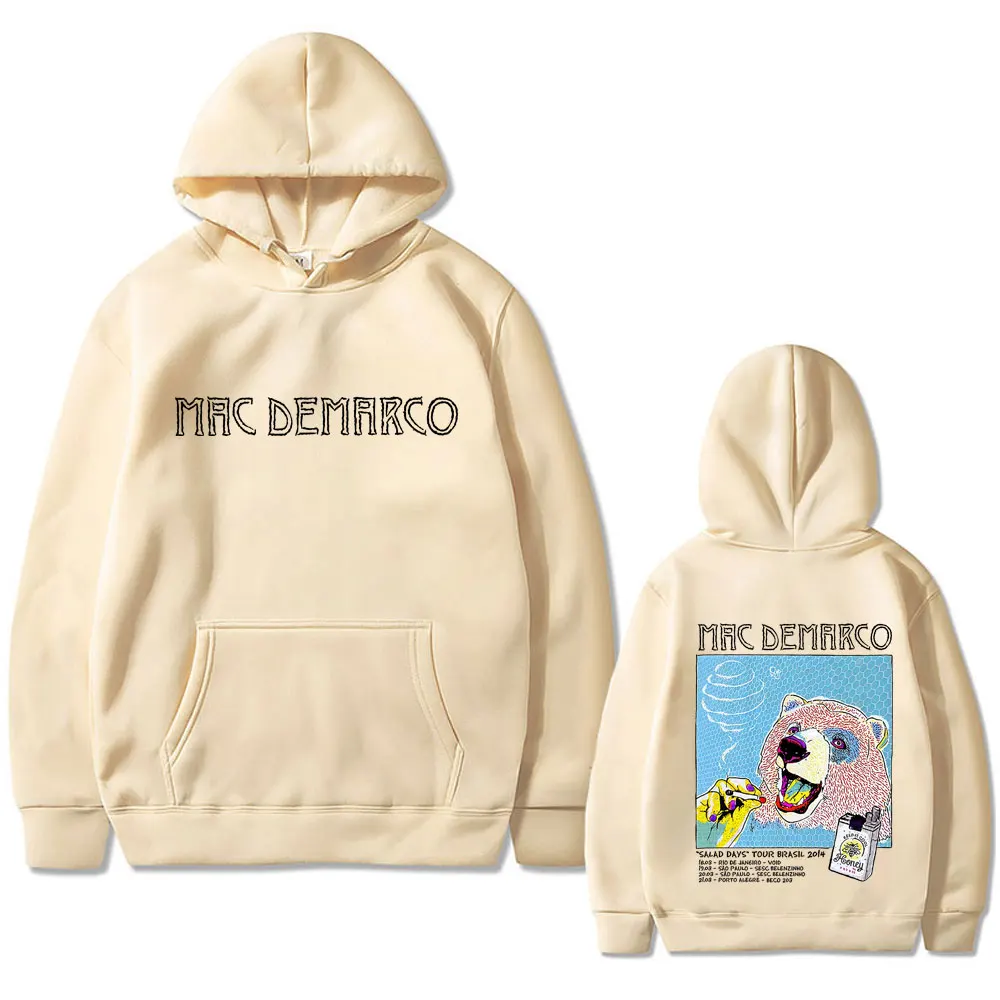 Singer Mac Demarco Salad Days Tour Brasil 2014 Hoodie Men Women Fashion Oversized Streetwear Male Casual Cotton Vintage Hoodies