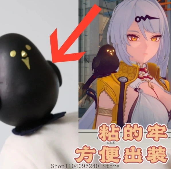 

Game Zenless Zone Zero Yixuan Cosplay Birdie Paper Fortune Scroll Prop Cartoon Magnetic Type Standing Fledging Handmade Props