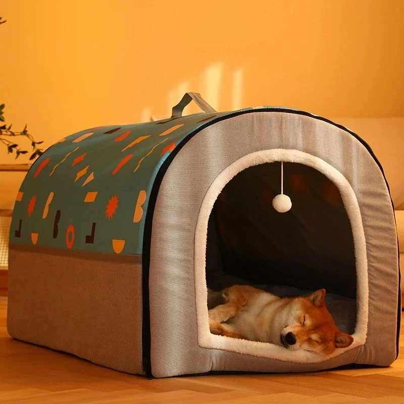 Warm Winter Cat Dog Bed Mat Deep Sleep Tent Cozy Cat House Nest Removable Washable for Small Medium Large Dogs Pet Supplies