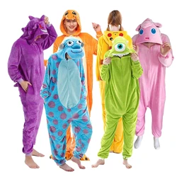 Pokemon Onesies Cartoon Cosplay Costume Women Pajamas Flannel Animal One-Piece Full Body Pijama Anime Halloween Christmas Gift