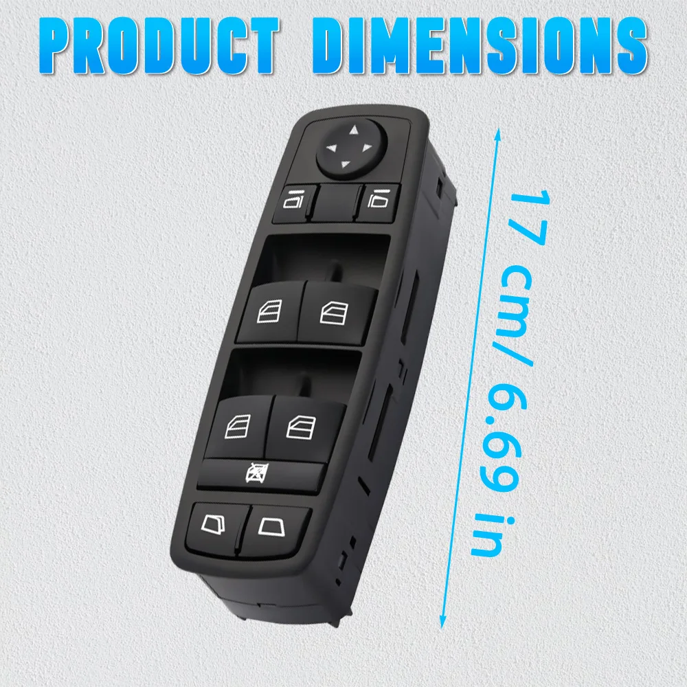 Front Left Power Master Window Lift Control Switch 2518300190 , 2518200210 For Mercedes-Benz R M GL Class W251 W164 X164