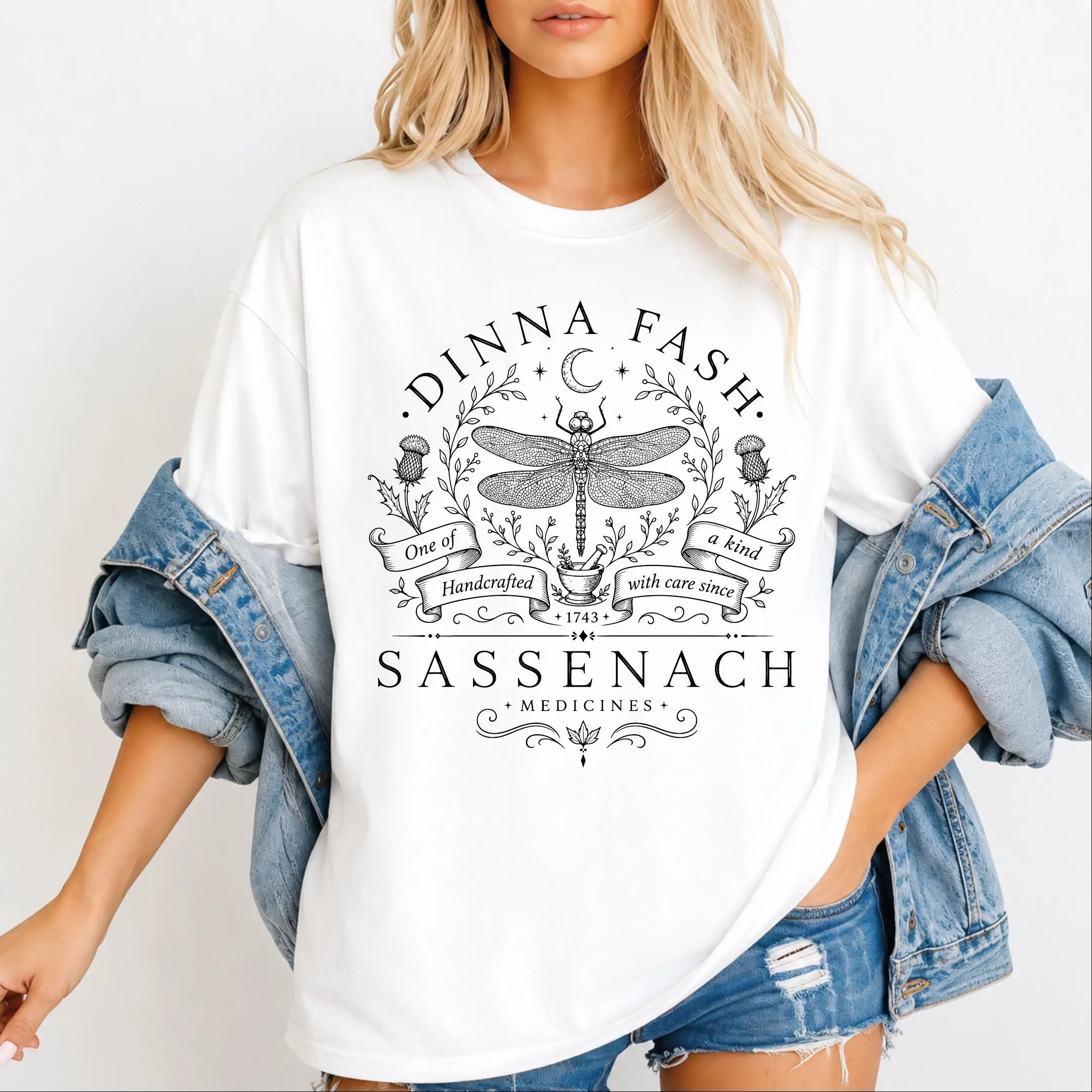 Dinna Fash Sassenach Shirt, Outlander T-shirt, Lallybroch Tee, Fraser's Ridge Gift